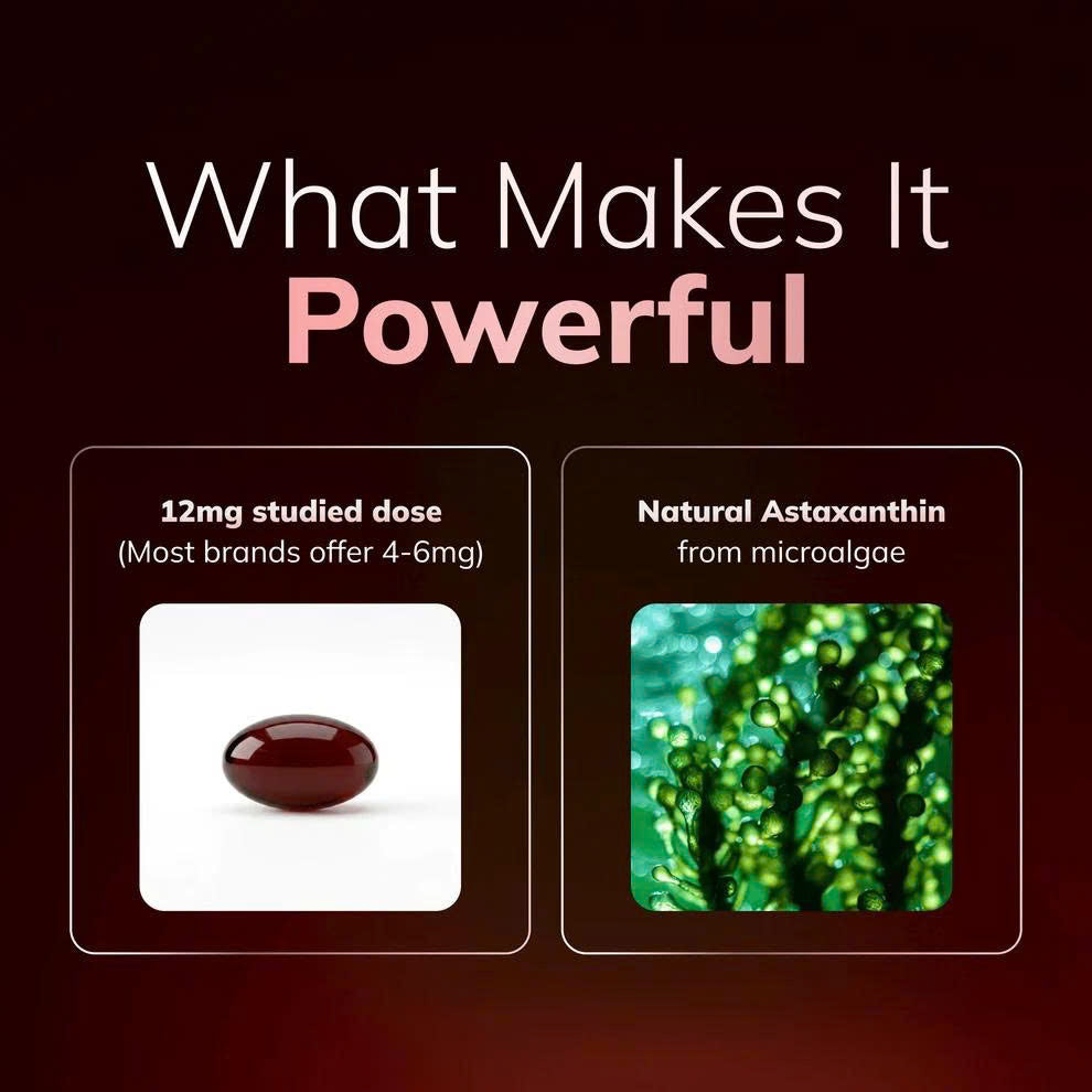 Rovina Astaxanthin - Nature’s Most Powerful Antioxidant for Whole Body Support & Cellular Protection
